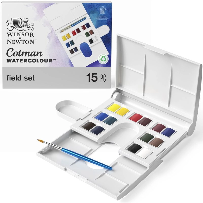 Een Cotman aquarelverf 14 napjes + penseel set koop je bij Terpen Tijn